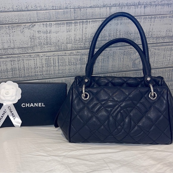 CHANEL Handbags - Authentic Chanel Quilted Caviar Leather Timeless Classic.